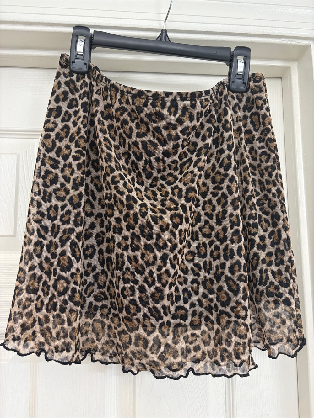 See You Monday Leopard Print Circle Skirt - Brown & Black